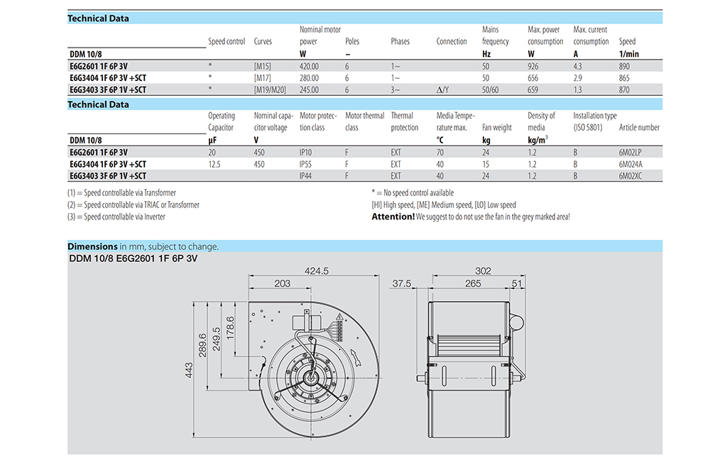 DDM 10/8 E6G2601 1F 6P 3V