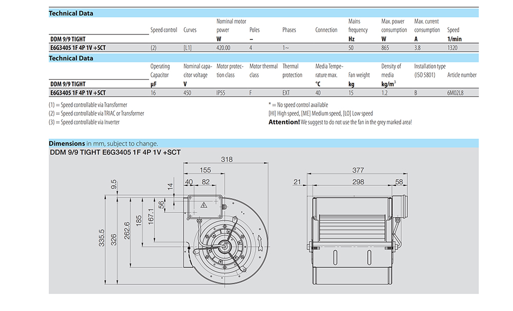 DDM 9/9 TIGHT E6G3405 1F 4P 1V +SCT