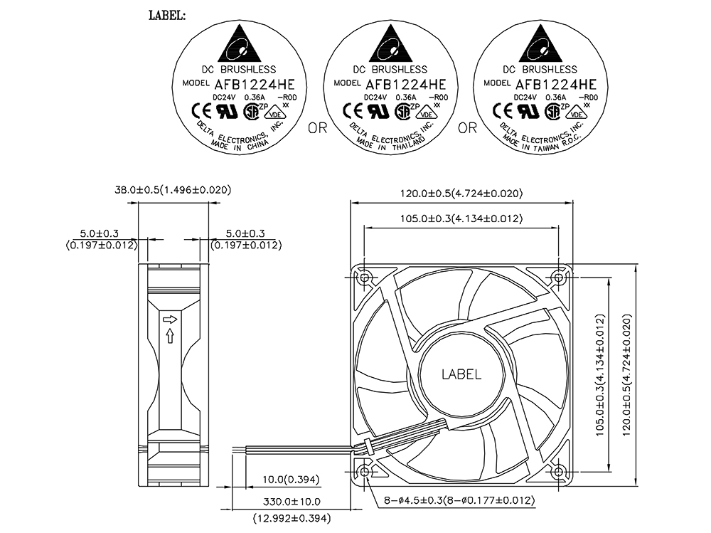 AFB1224HE-R00