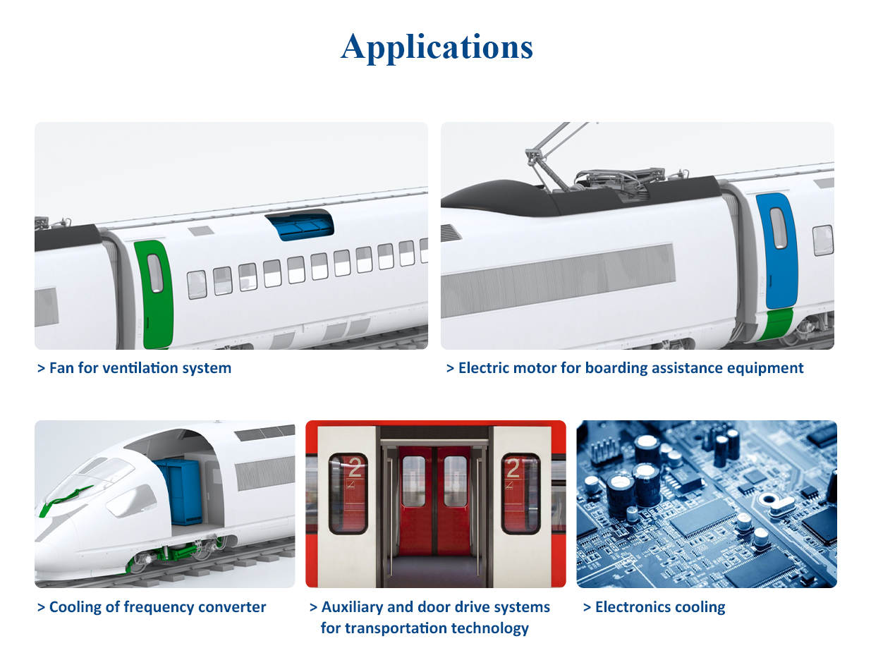 Rail Transit Fan Applications